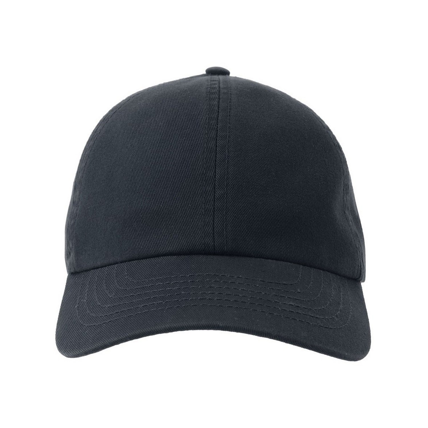 Navy - Pack Shot - Atlantis Unisex Adult Action-S 6 Panel Chino Unstructured Baseball Cap