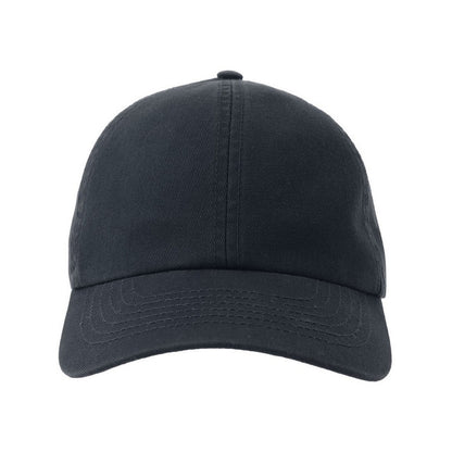 Navy - Pack Shot - Atlantis Unisex Adult Action-S 6 Panel Chino Unstructured Baseball Cap