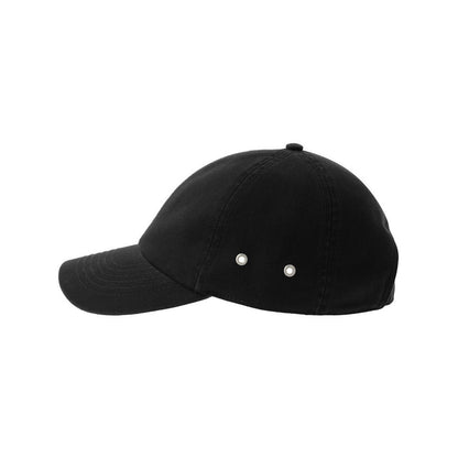 Black - Lifestyle - Atlantis Unisex Adult Action-S 6 Panel Chino Unstructured Baseball Cap