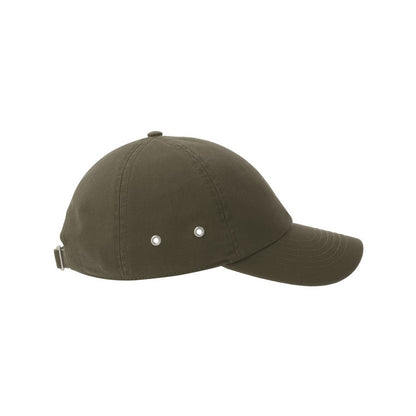 Olive - Side - Atlantis Unisex Adult Action-S 6 Panel Chino Unstructured Baseball Cap