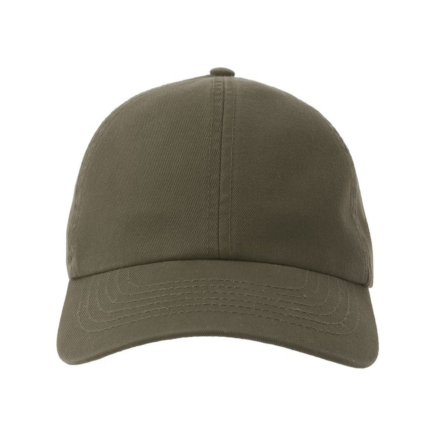 Olive - Pack Shot - Atlantis Unisex Adult Action-S 6 Panel Chino Unstructured Baseball Cap