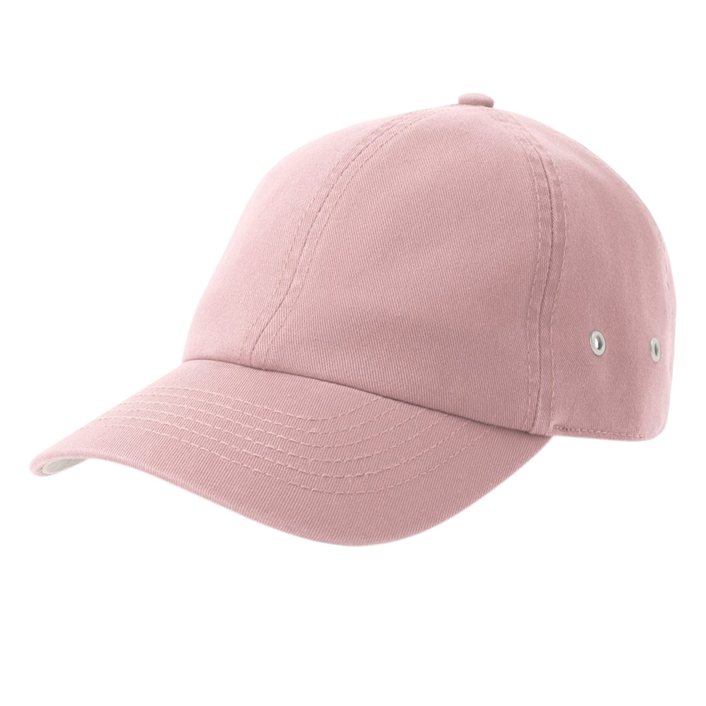 Pink - Front - Atlantis Unisex Adult Action-S 6 Panel Chino Unstructured Baseball Cap