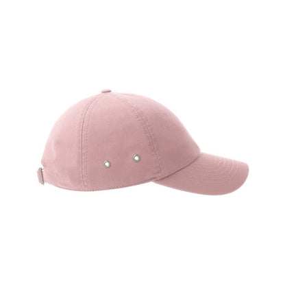 Pink - Side - Atlantis Unisex Adult Action-S 6 Panel Chino Unstructured Baseball Cap