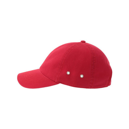 Red - Lifestyle - Atlantis Unisex Adult Action-S 6 Panel Chino Unstructured Baseball Cap