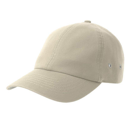 Stone - Front - Atlantis Unisex Adult Action-S 6 Panel Chino Unstructured Baseball Cap