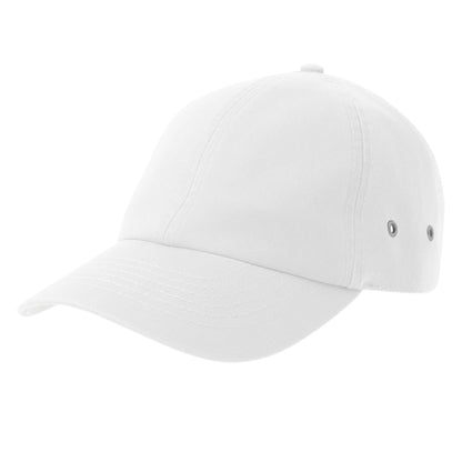 White - Front - Atlantis Unisex Adult Action-S 6 Panel Chino Unstructured Baseball Cap