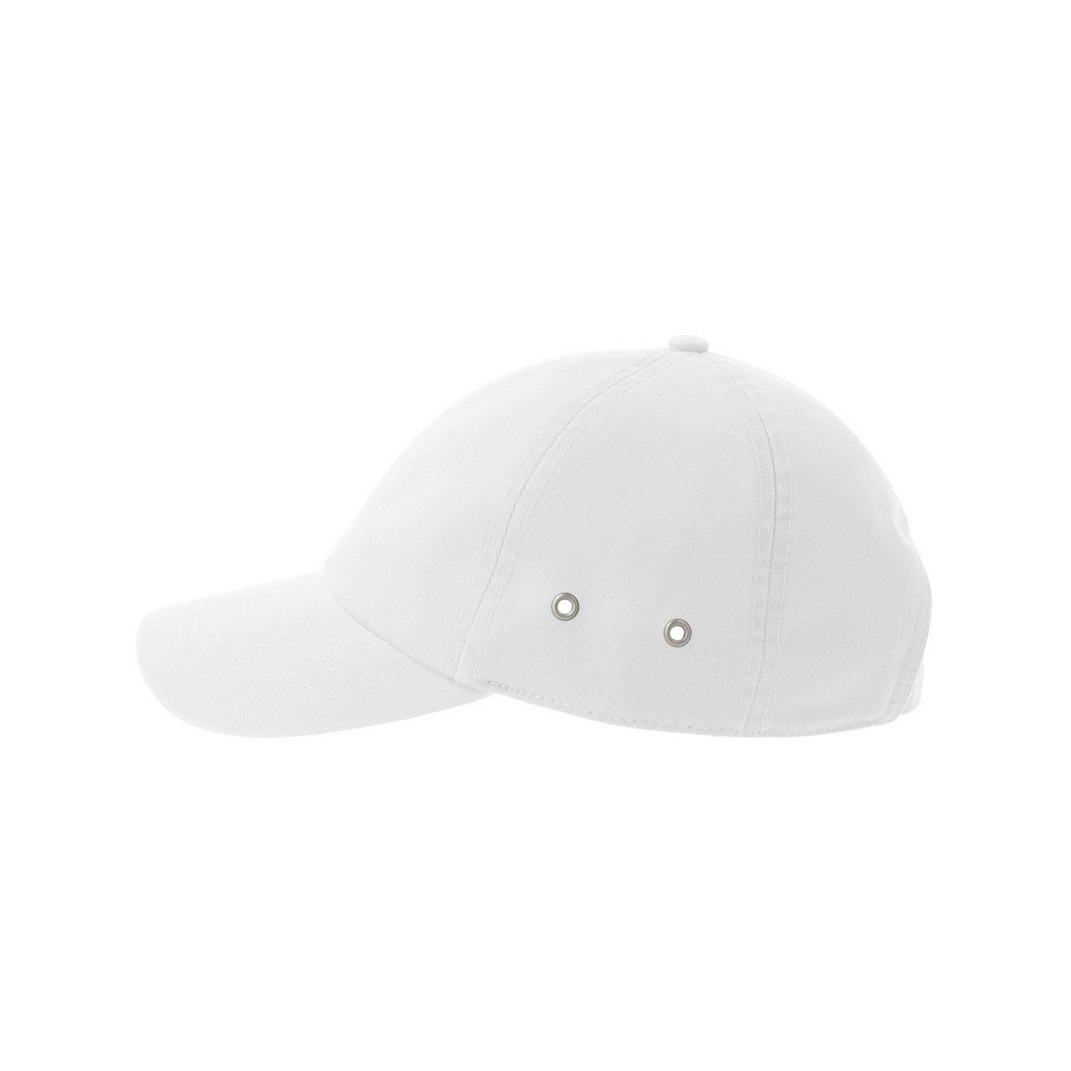 White - Lifestyle - Atlantis Unisex Adult Action-S 6 Panel Chino Unstructured Baseball Cap