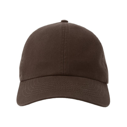 Brown - Pack Shot - Atlantis Unisex Adult Action-S 6 Panel Chino Unstructured Baseball Cap
