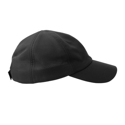 Black - Side - Atlantis Headwear Unisex Adult Isar 6 Panel Jacquard Unstructured Baseball Cap
