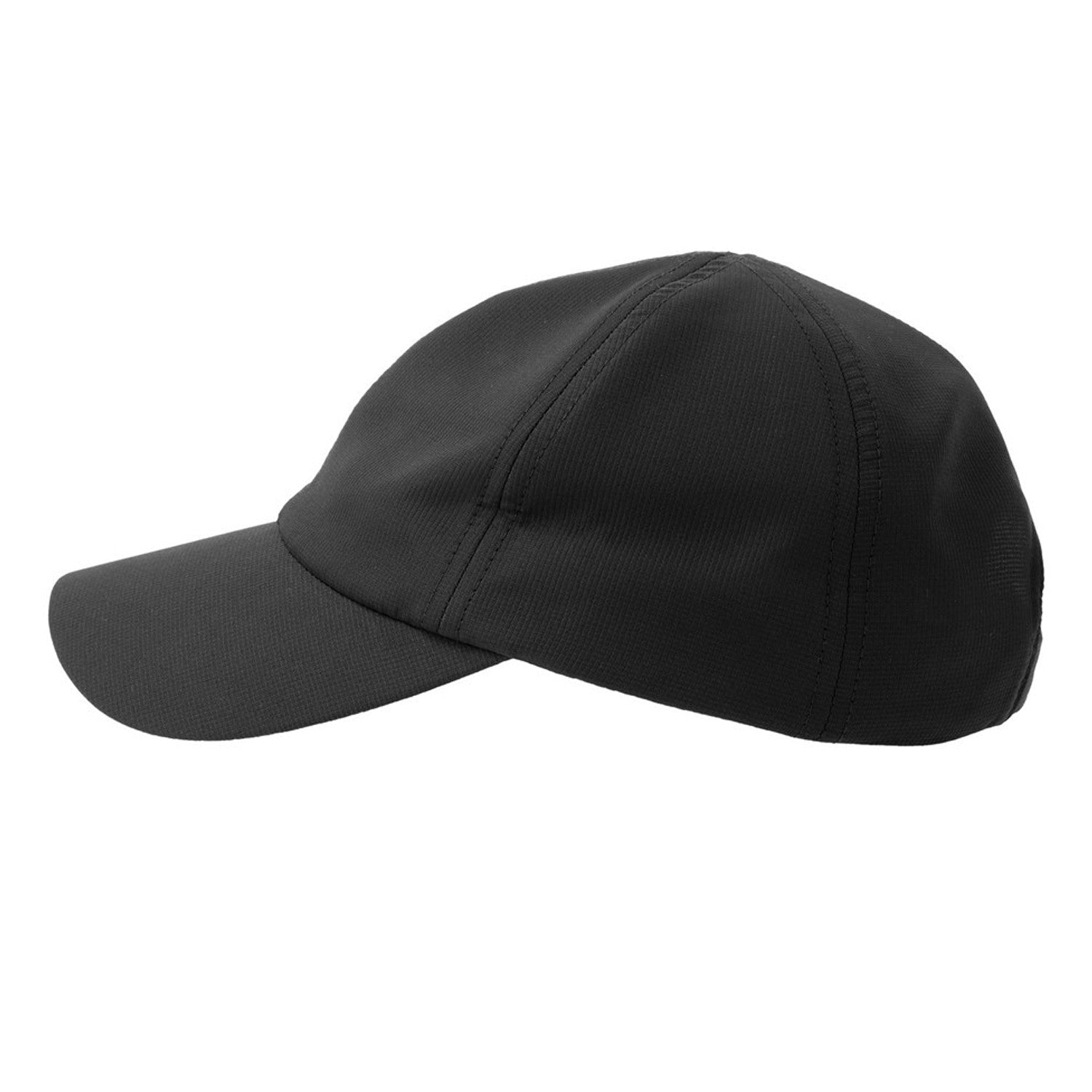 Black - Lifestyle - Atlantis Headwear Unisex Adult Isar 6 Panel Jacquard Unstructured Baseball Cap