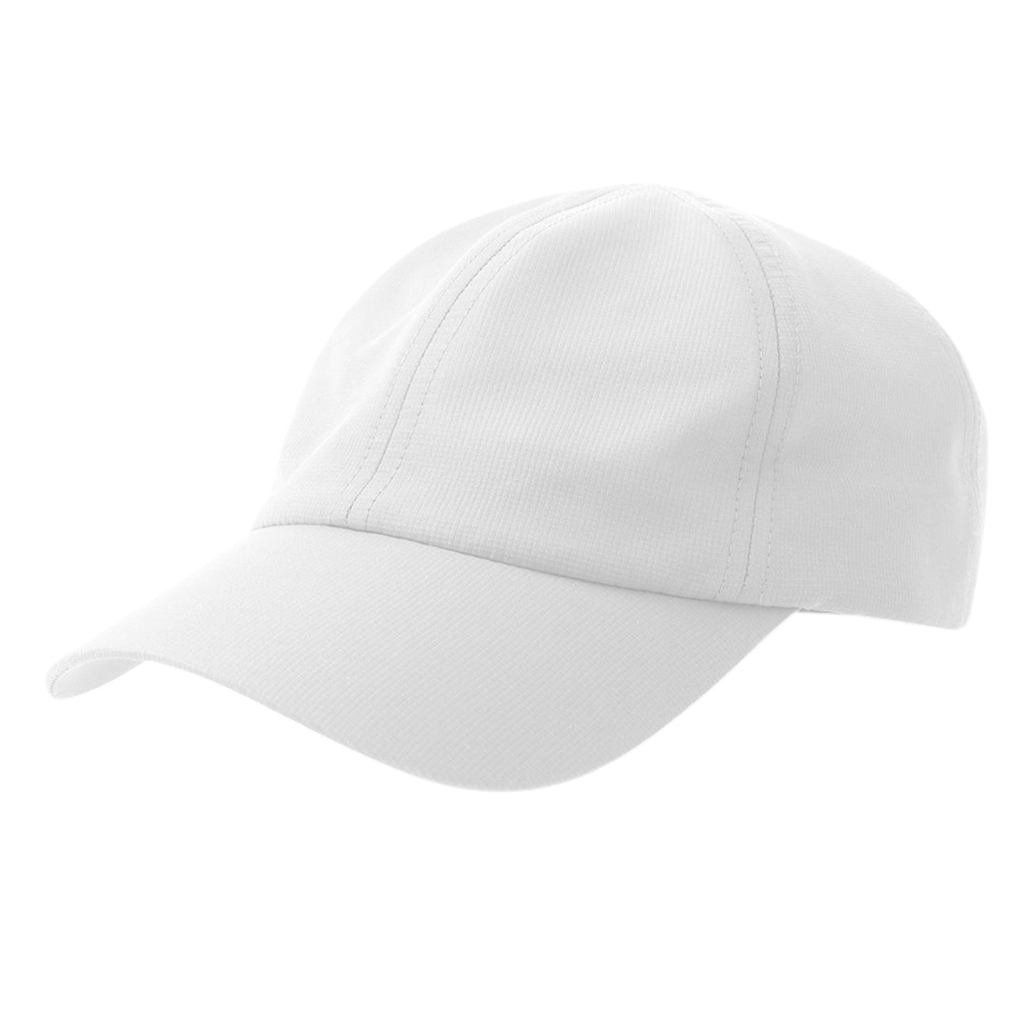 White - Front - Atlantis Headwear Unisex Adult Isar 6 Panel Jacquard Unstructured Baseball Cap