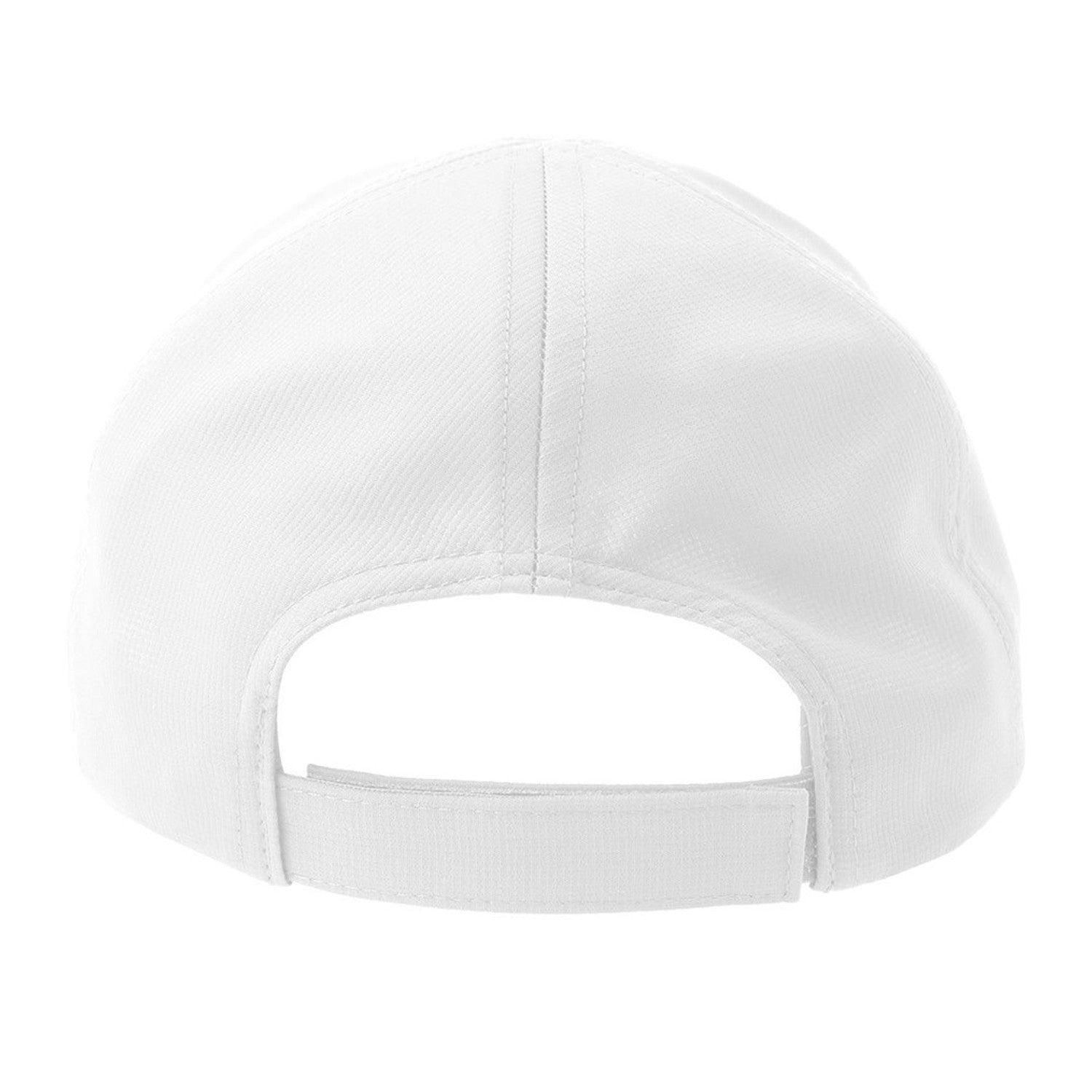 White - Back - Atlantis Headwear Unisex Adult Isar 6 Panel Jacquard Unstructured Baseball Cap