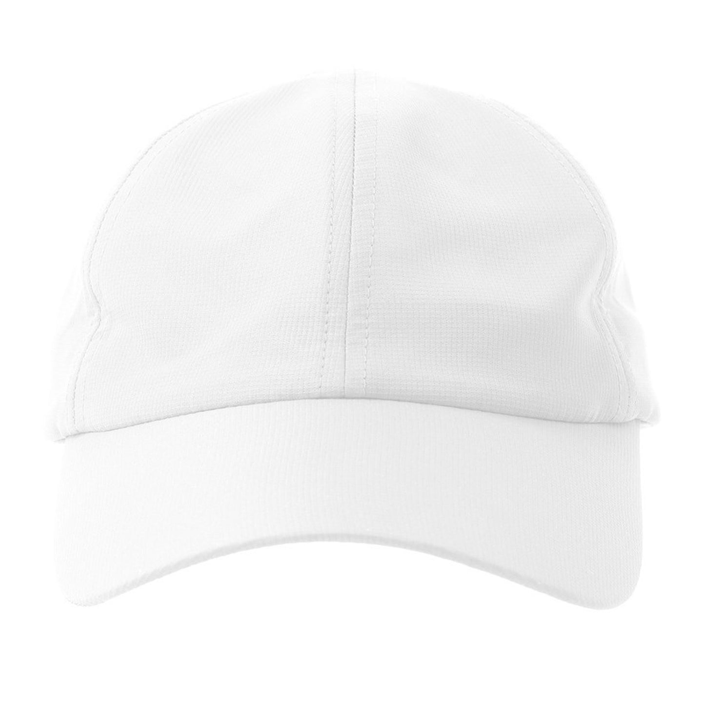 White - Pack Shot - Atlantis Headwear Unisex Adult Isar 6 Panel Jacquard Unstructured Baseball Cap