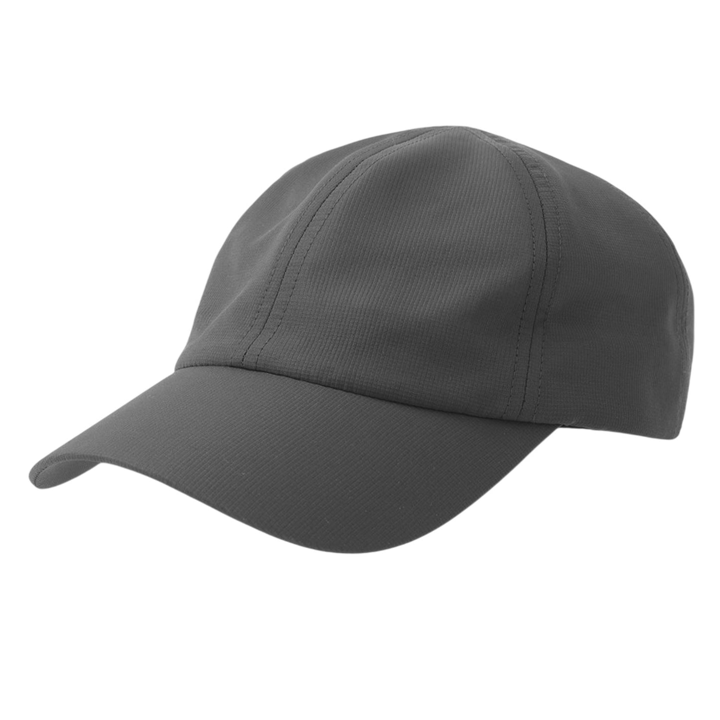Dark Grey - Front - Atlantis Headwear Unisex Adult Isar 6 Panel Jacquard Unstructured Baseball Cap
