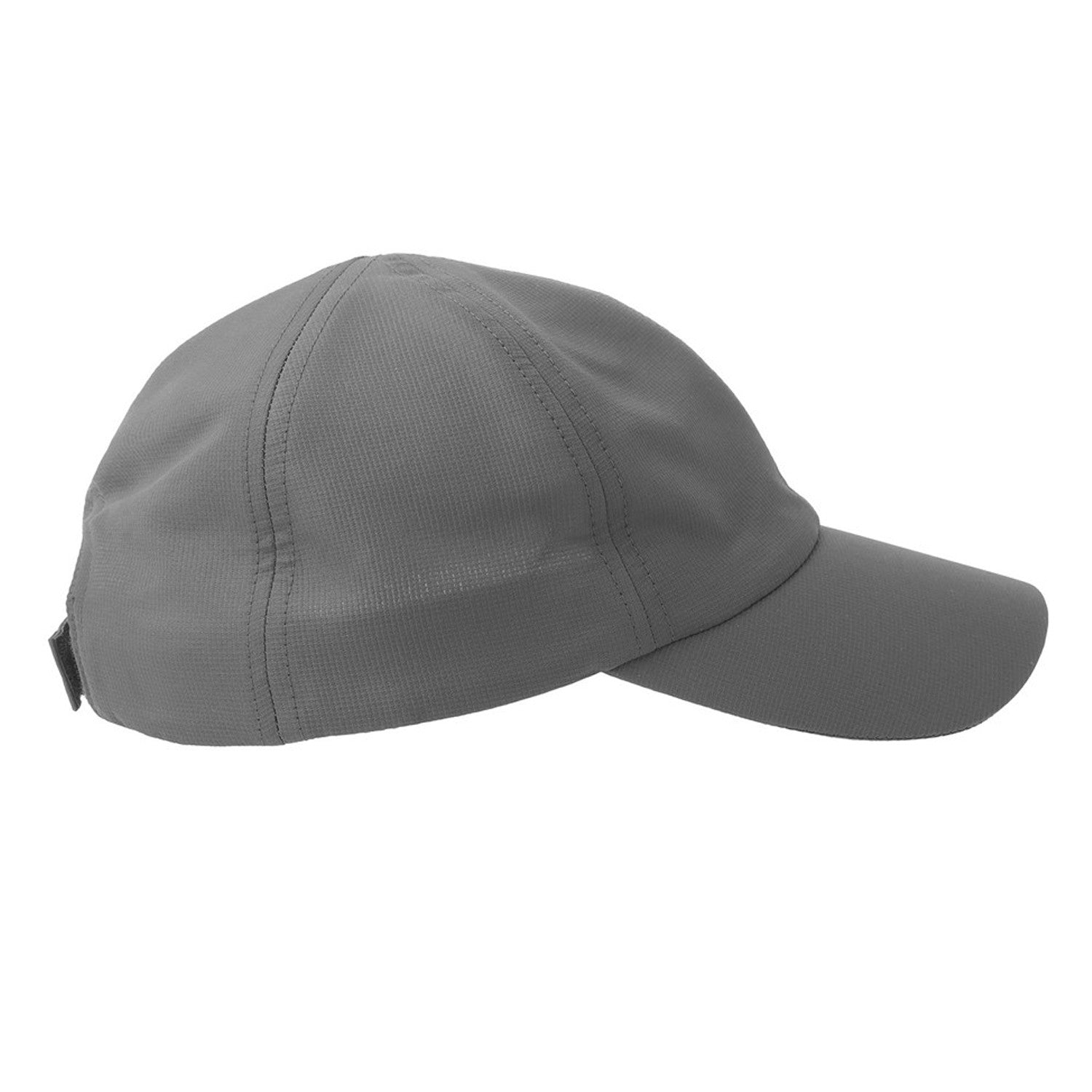 Dark Grey - Side - Atlantis Headwear Unisex Adult Isar 6 Panel Jacquard Unstructured Baseball Cap