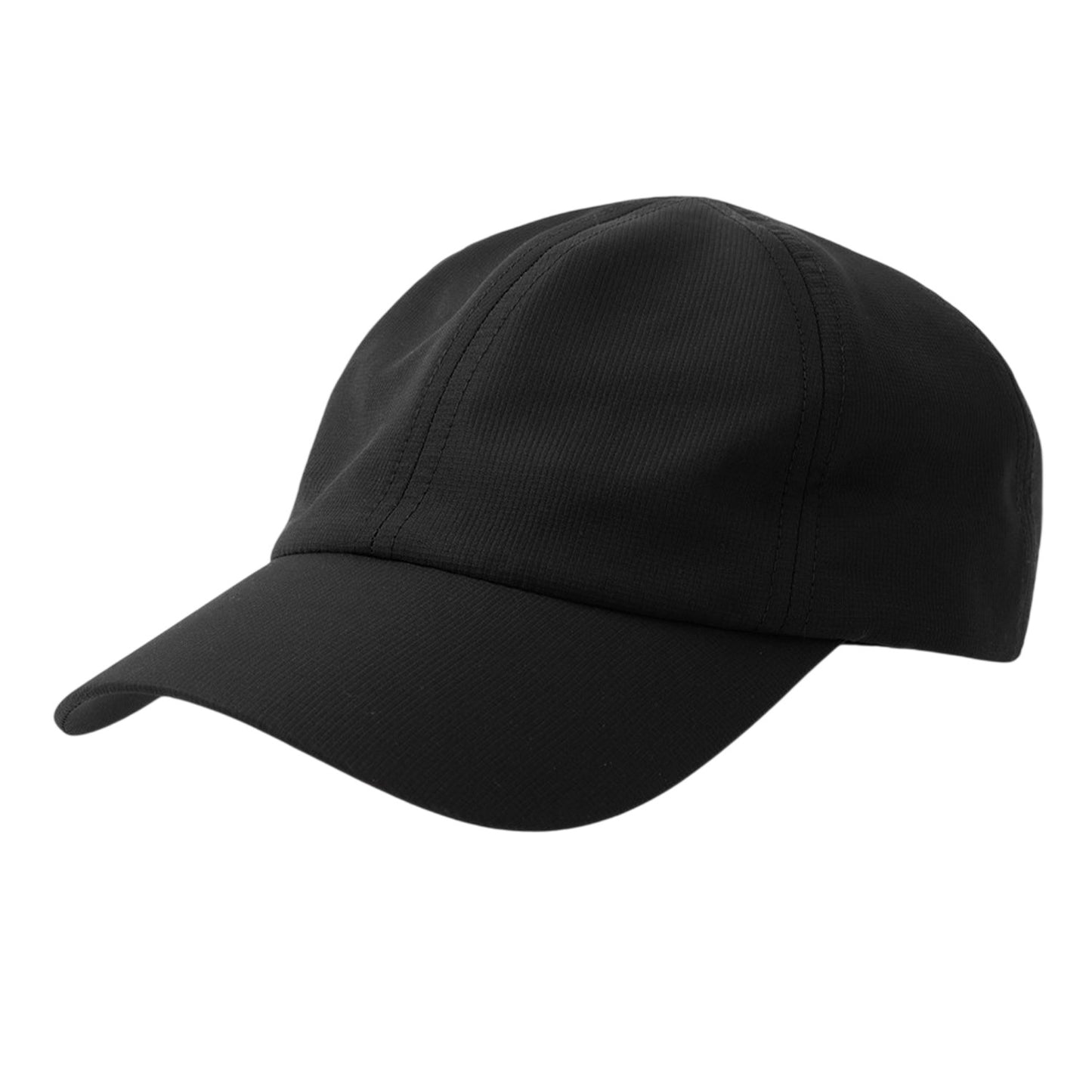Black - Front - Atlantis Headwear Unisex Adult Isar 6 Panel Jacquard Unstructured Baseball Cap