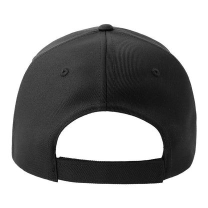 Black-White - Back - Atlantis Headwear Unisex Adult Recy Five Piping 5 Panel Recycled Structured Baseball Cap