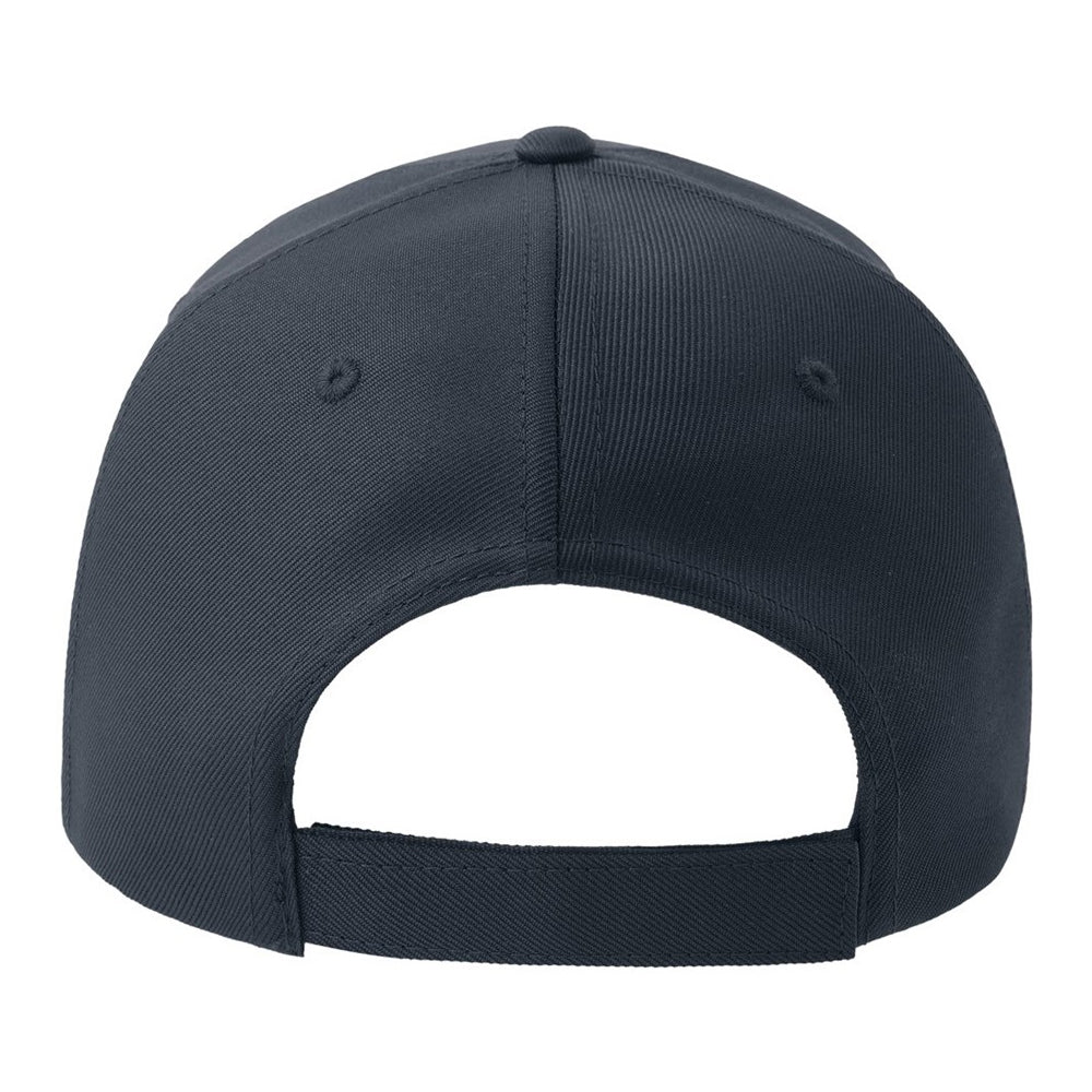Navy-White - Back - Atlantis Headwear Unisex Adult Recy Five Piping 5 Panel Recycled Structured Baseball Cap
