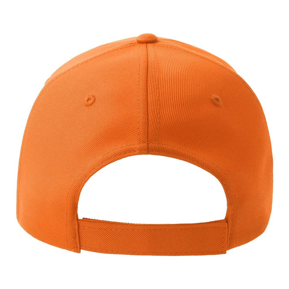 Orange-White - Back - Atlantis Headwear Unisex Adult Recy Five Piping 5 Panel Recycled Structured Baseball Cap