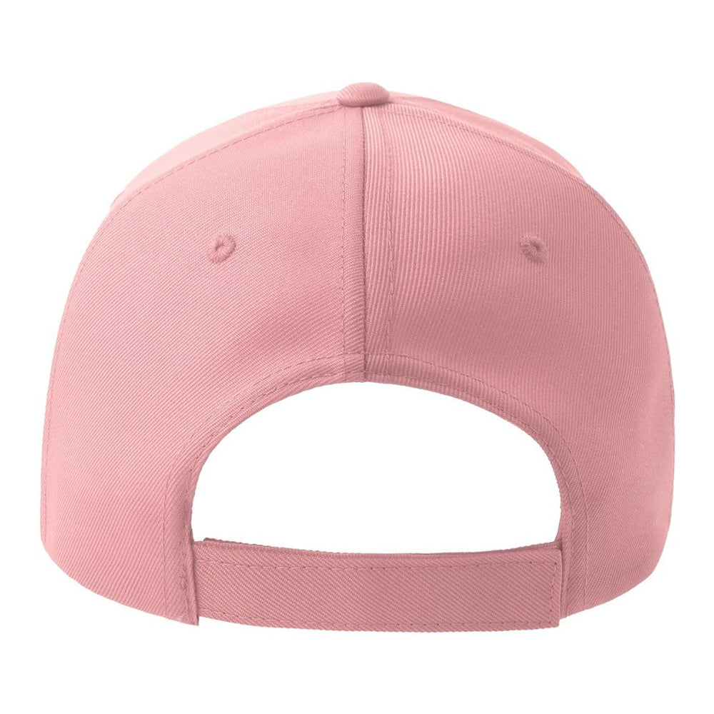 Pink-White - Back - Atlantis Headwear Unisex Adult Recy Five Piping 5 Panel Recycled Structured Baseball Cap