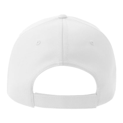 White-Navy - Back - Atlantis Headwear Unisex Adult Recy Five Piping 5 Panel Recycled Structured Baseball Cap