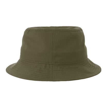 Olive - Back - Atlantis Headwear Unisex Adult Organic Cotton Unstructured Bucket Hat