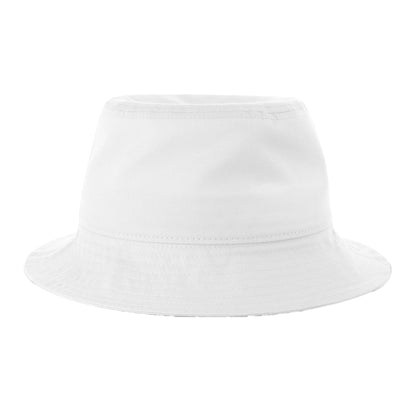 White - Front - Atlantis Headwear Unisex Adult Organic Cotton Unstructured Bucket Hat