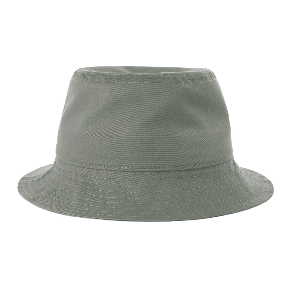 Grey - Front - Atlantis Headwear Unisex Adult Organic Cotton Unstructured Bucket Hat