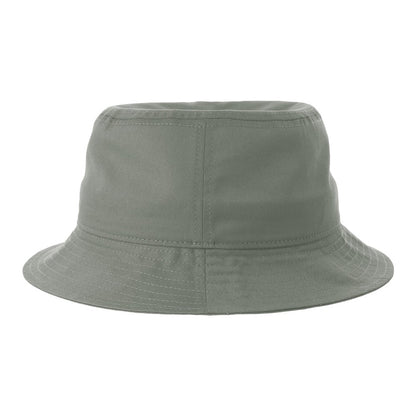 Grey - Back - Atlantis Headwear Unisex Adult Organic Cotton Unstructured Bucket Hat