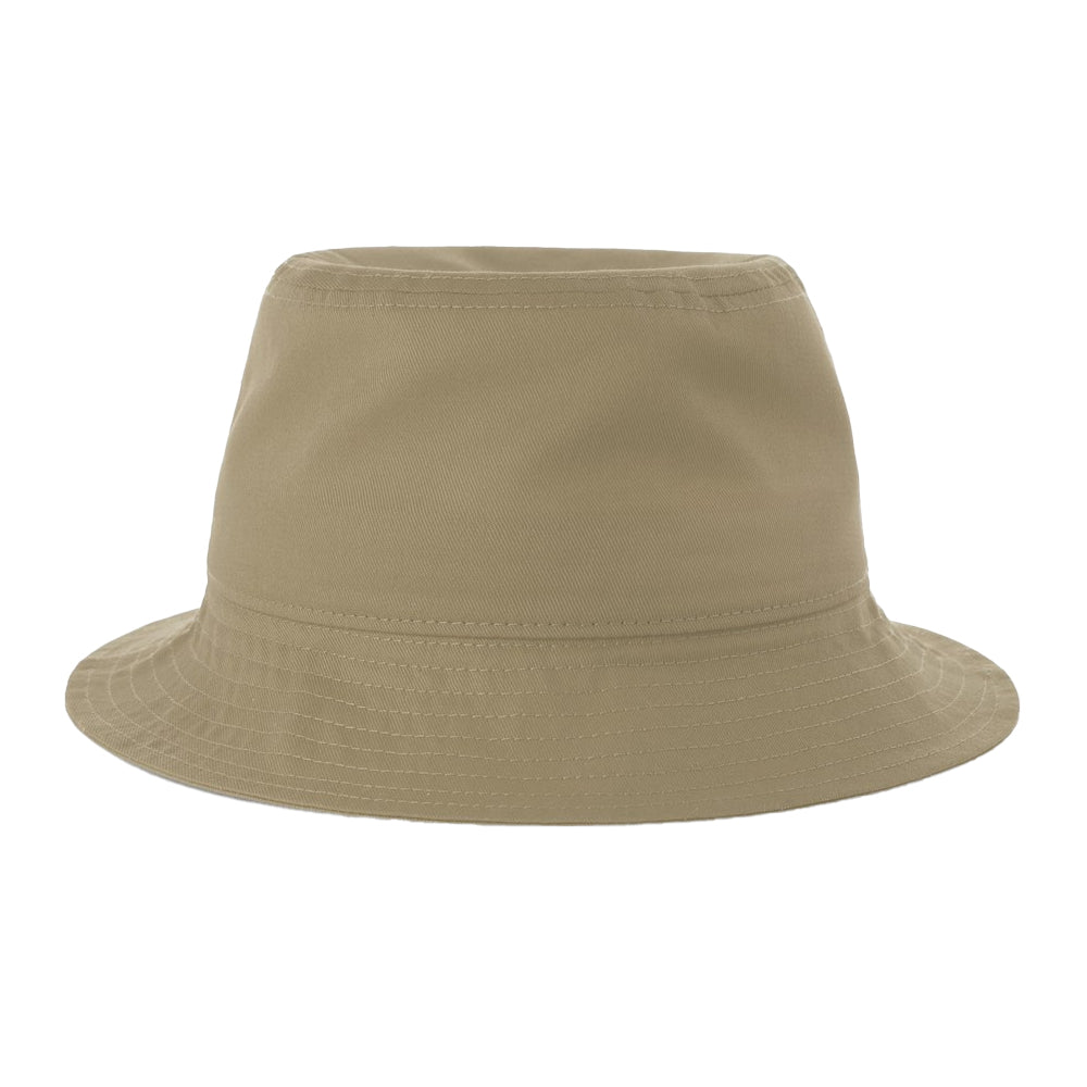Khaki Brown - Front - Atlantis Headwear Unisex Adult Organic Cotton Unstructured Bucket Hat