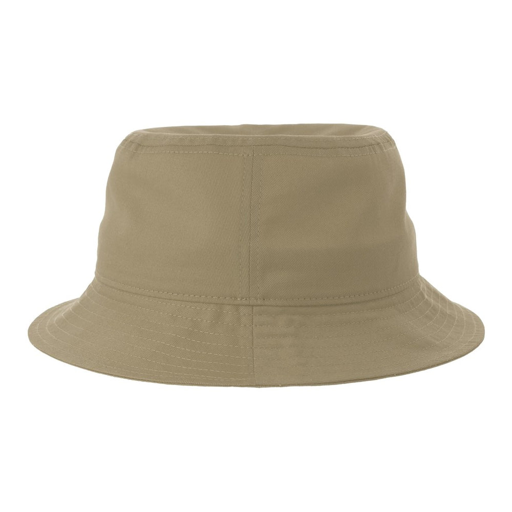 Khaki Brown - Back - Atlantis Headwear Unisex Adult Organic Cotton Unstructured Bucket Hat