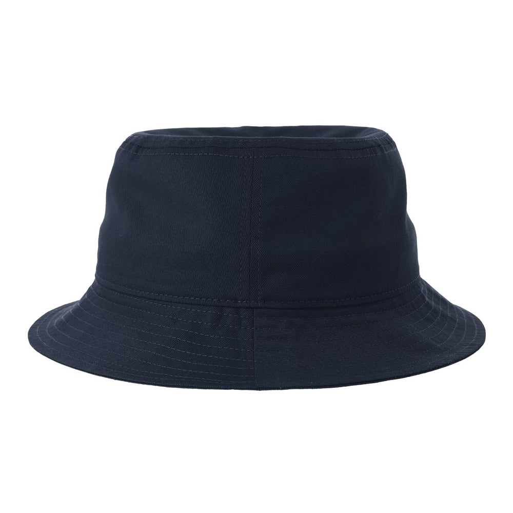 Navy - Back - Atlantis Headwear Unisex Adult Organic Cotton Unstructured Bucket Hat