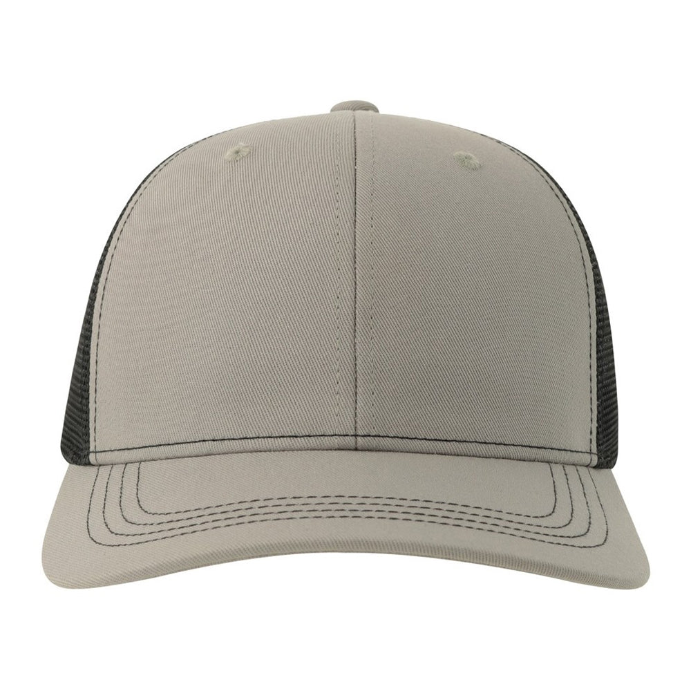 Grey-Black - Lifestyle - Atlantis Headwear Unisex Adult Sonic-S 6 Panel Structured Trucker Cap