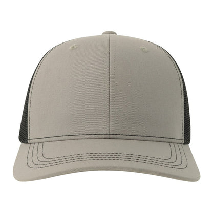 Grey-Black - Lifestyle - Atlantis Headwear Unisex Adult Sonic-S 6 Panel Structured Trucker Cap