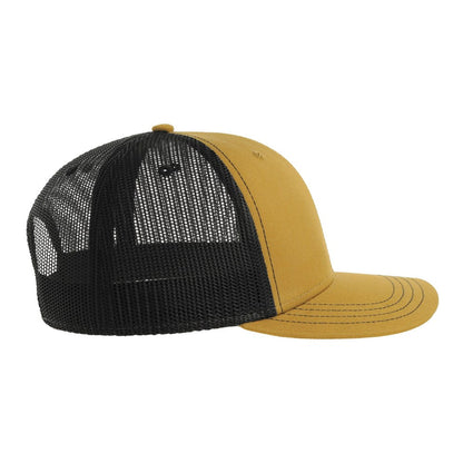 Mustard-Black - Lifestyle - Atlantis Headwear Unisex Adult Sonic-S 6 Panel Structured Trucker Cap