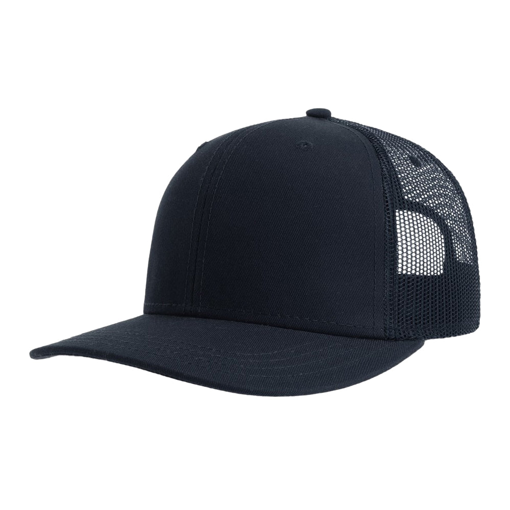 Navy - Front - Atlantis Headwear Unisex Adult Sonic-S 6 Panel Structured Trucker Cap