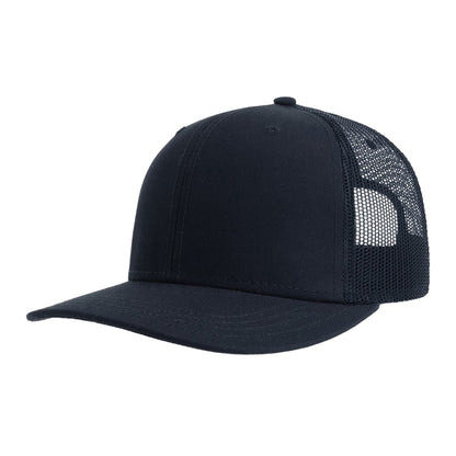 Navy - Front - Atlantis Headwear Unisex Adult Sonic-S 6 Panel Structured Trucker Cap