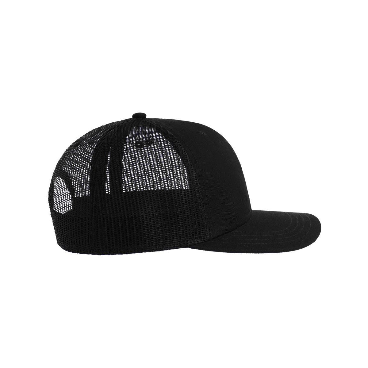 Black - Front - Atlantis Headwear Unisex Adult Sonic-S 6 Panel Structured Trucker Cap