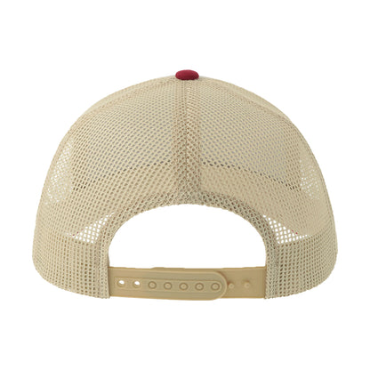 Grey-Cardinal-Stone - Back - Atlantis Headwear Unisex Adult Sonic-S 6 Panel Structured Trucker Cap
