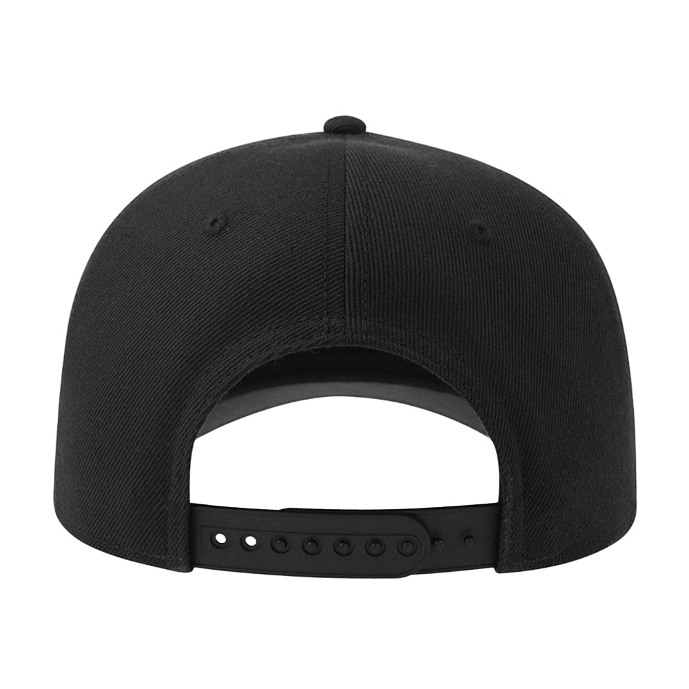 Black - Back - Atlantis Headwear Unisex Adult Beat-S 6 Panel Structured Baseball Cap