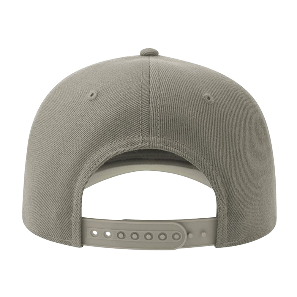Grey - Back - Atlantis Headwear Unisex Adult Beat-S 6 Panel Structured Baseball Cap