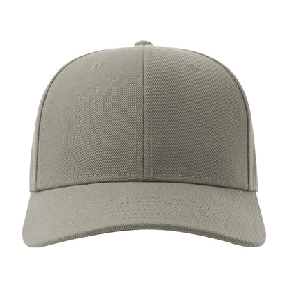 Grey - Side - Atlantis Headwear Unisex Adult Beat-S 6 Panel Structured Baseball Cap