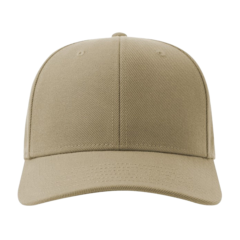Khaki - Side - Atlantis Headwear Unisex Adult Beat-S 6 Panel Structured Baseball Cap