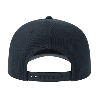 Navy - Back - Atlantis Headwear Unisex Adult Beat-S 6 Panel Structured Baseball Cap