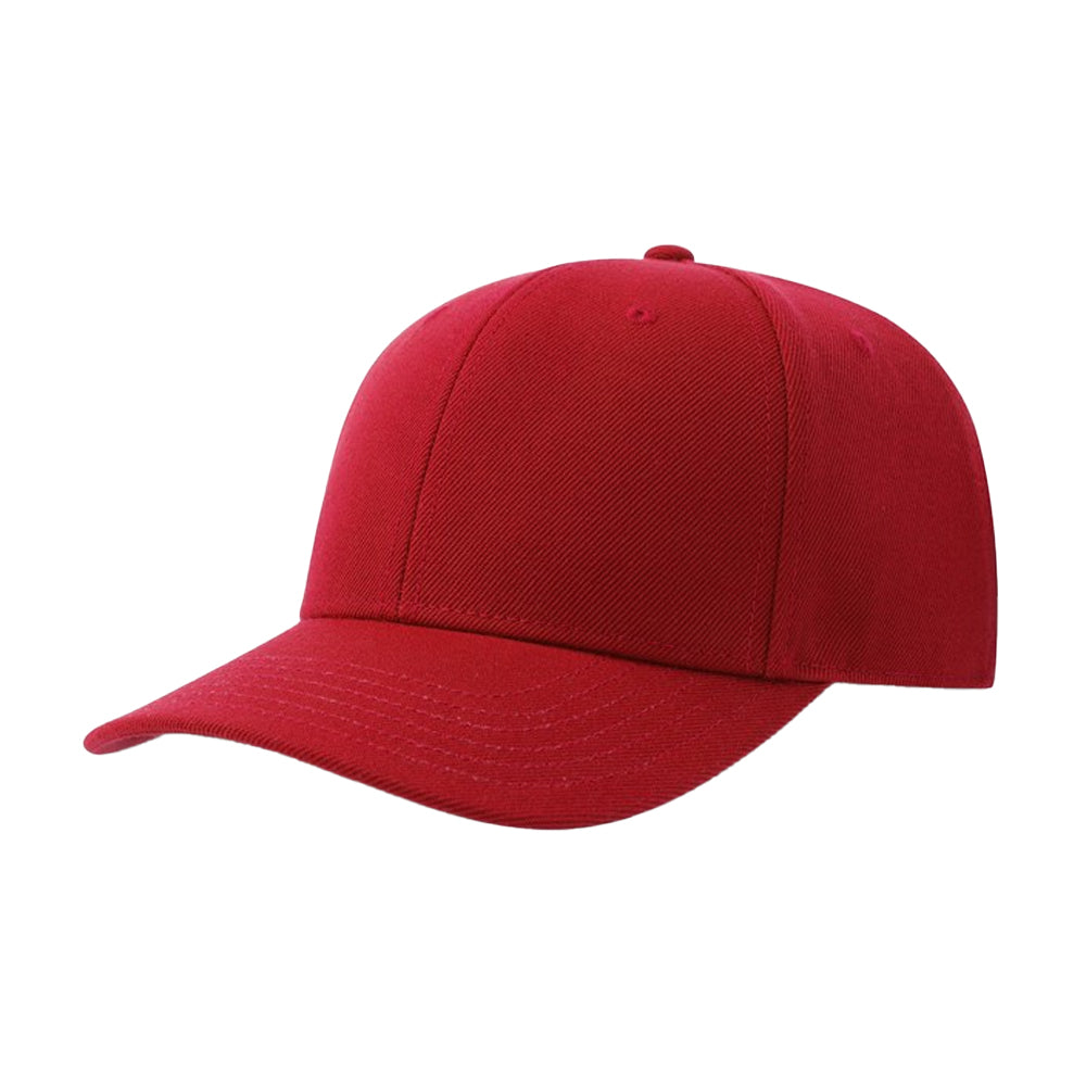 Red - Front - Atlantis Headwear Unisex Adult Beat-S 6 Panel Structured Baseball Cap
