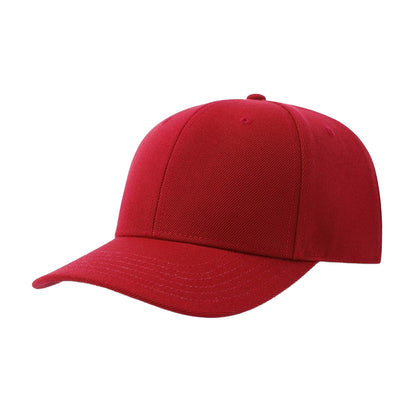 Red - Front - Atlantis Headwear Unisex Adult Beat-S 6 Panel Structured Baseball Cap