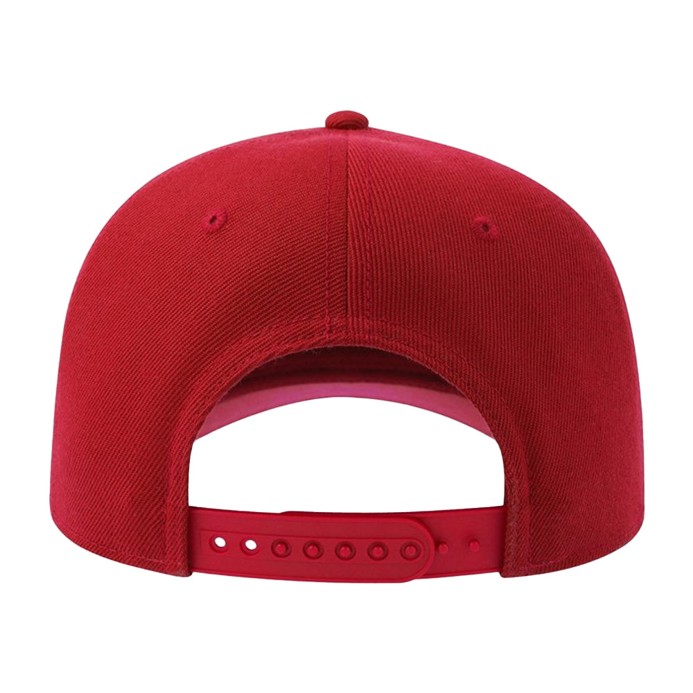 Red - Back - Atlantis Headwear Unisex Adult Beat-S 6 Panel Structured Baseball Cap