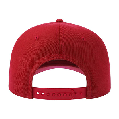 Red - Back - Atlantis Headwear Unisex Adult Beat-S 6 Panel Structured Baseball Cap