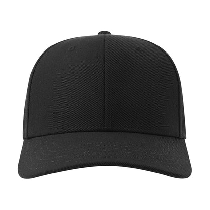 Black - Side - Atlantis Headwear Unisex Adult Beat-S 6 Panel Structured Baseball Cap