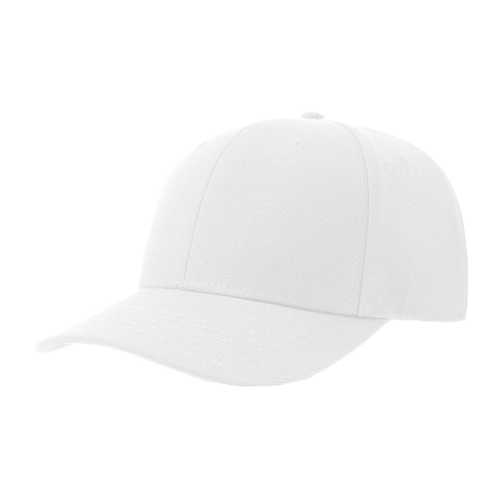 White - Front - Atlantis Headwear Unisex Adult Beat-S 6 Panel Structured Baseball Cap